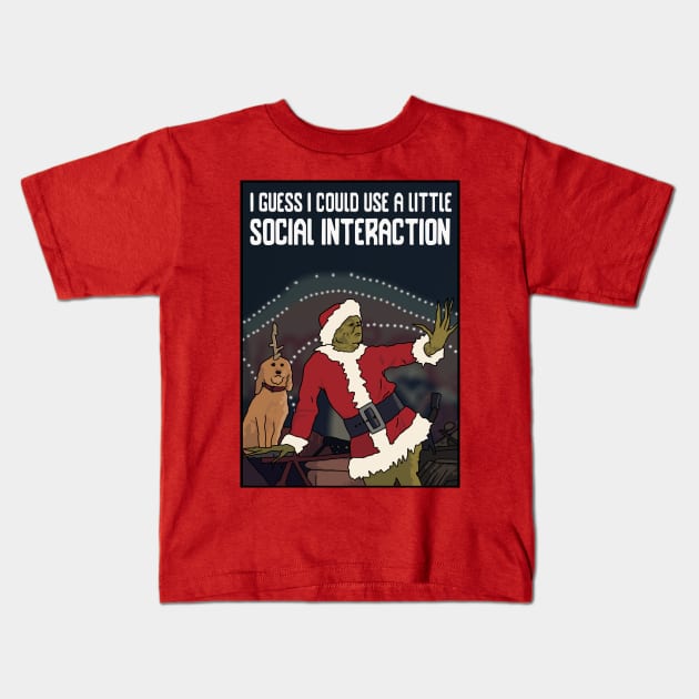 "I Guess I Could Use a Little Social Interaction" Kids T-Shirt by Third Wheel Tees